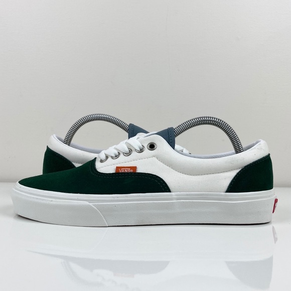 Vans Men’s Era Varsity Canvas Forest Green & White Suede Shoes Size 8.5 NWT - Picture 3 of 9